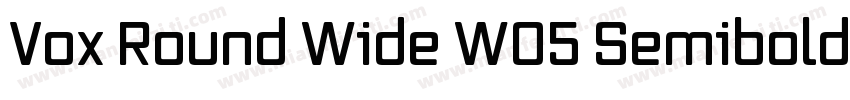 Vox Round Wide W05 Semibold字体转换